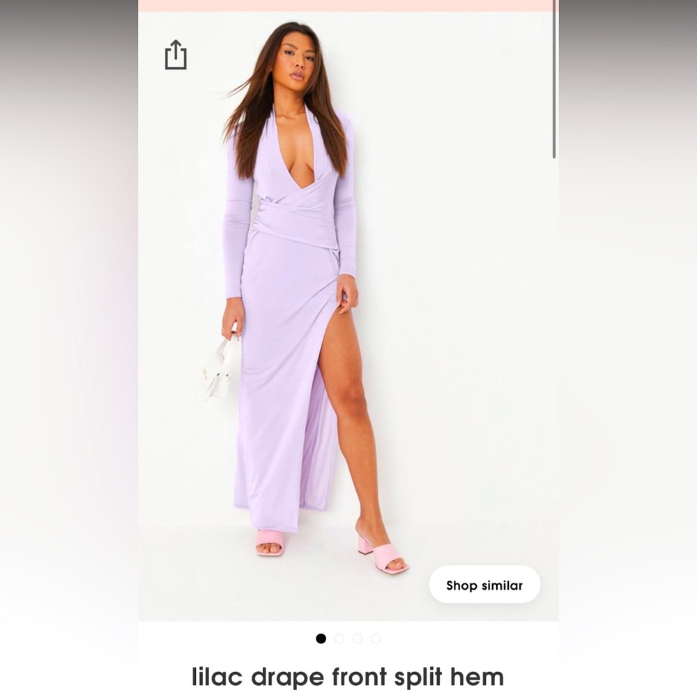 New with tags Missguided Maxi lilac dress